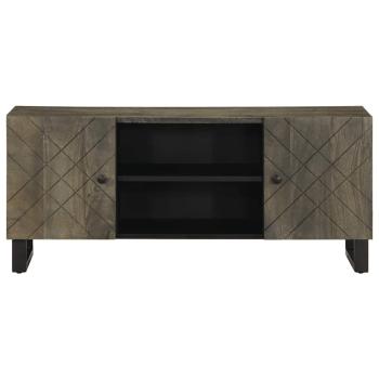 TV-Schrank Schwarz 105x33x46 cm Massivholz Mango