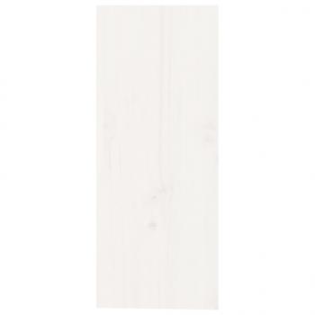 Weinregal Weiß 62x25x62 cm Massivholz Kiefer