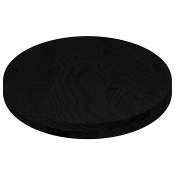 Tischplatte Dunkelbraun 100x50x4 cm Massivholz Eiche Oval