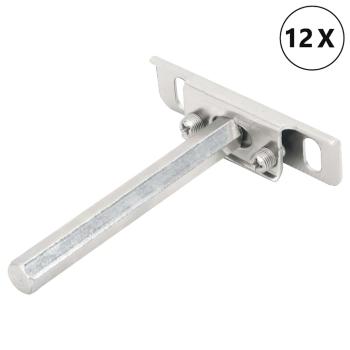 ARDEBO.de - Regalträger Schwebend 12 Stk. Unsichtbar Ø12x100 mm