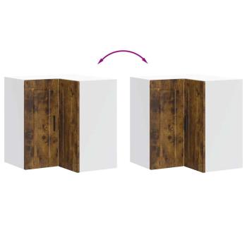 Küchen-Eckhängeschrank Porto Räuchereiche Holzwerkstoff