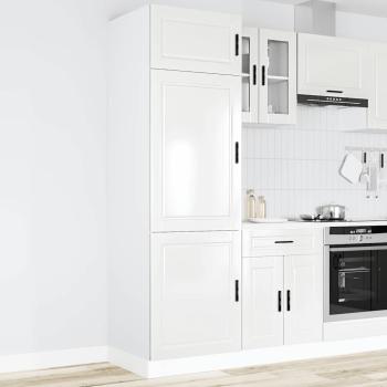 ARDEBO.de - Küchenschrank Porto Hochglanz-Weiß Holzwerkstoff