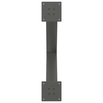 Esstischbeine X-Form 3 Stk. Anthrazit 70x(72-73) cm Stahl