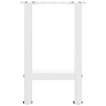 Couchtischbeine Weiß 2 Stk. 28x(42-43) cm Stahl