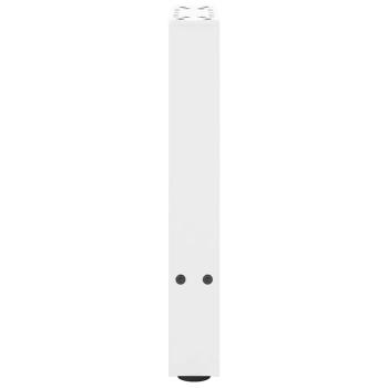 Couchtischbeine Weiß 2 Stk. 28x(42-43) cm Stahl