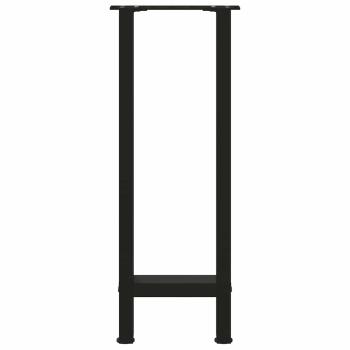 Couchtischbeine Schwarz 2 Stk. 28x(72-73) cm Stahl