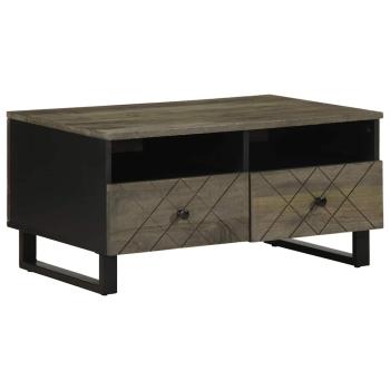 ARDEBO.de - Couchtisch Schwarz 80x54x40 cm Massivholz Mango