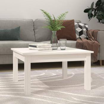 ARDEBO.de - Couchtisch Weiß 55x55x30 cm Massivholz Kiefer