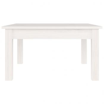 Couchtisch Weiß 55x55x30 cm Massivholz Kiefer