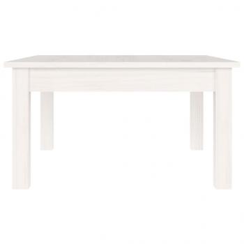 Couchtisch Weiß 55x55x30 cm Massivholz Kiefer