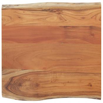 Tischplatte 60x60x2,5 cm Quadratisch Akazienholz Naturkante
