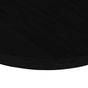 Tischplatte Dunkelbraun 120x60x4 cm Massivholz Eiche Oval