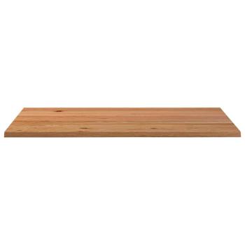 Tischplatte Hellbraun 180x100x4,2cm Massivholz Eiche Rechteckig