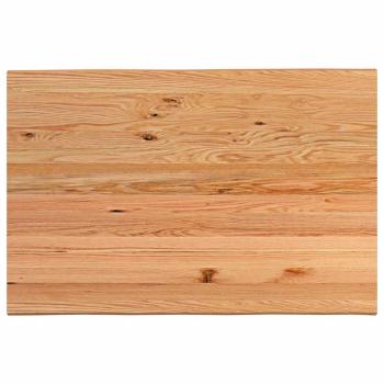 Tischplatte Hellbraun 180x120x4,2cm Massivholz Eiche Rechteckig