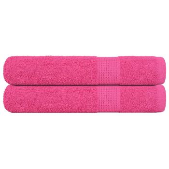 ARDEBO.de - Handtücher 2 Stk. Rosa 100x200 cm 360 g/m² 100% Baumwolle