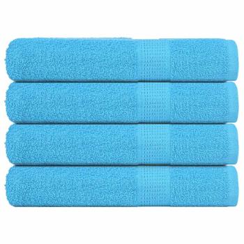 ARDEBO.de - Saunatücher 4 Stk. Türkis 80x200 cm 360 g/m² 100% Baumwolle