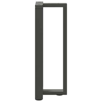 Konsolentischbeine T-Form 2Stk. Anthrazit 38x25x(72-73)cm Stahl