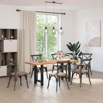 Couchtischbeine Schwarz 2 Stk. 50x(72-73) cm Stahl