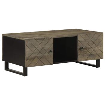 ARDEBO.de - Couchtisch Schwarz 100x54x40 cm Massivholz Mango