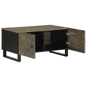 ARDEBO.de - Couchtisch Schwarz 80x50x40 cm Massivholz Mango