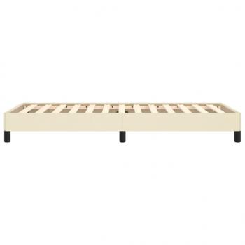 Bettgestell Creme 100x200 cm Kunstleder