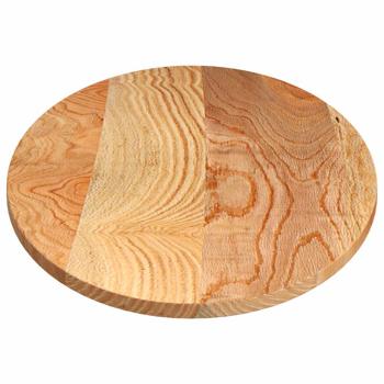 ARDEBO.de - Tischplatte Hellbraun 140x60x2 cm Massivholz Eiche Oval