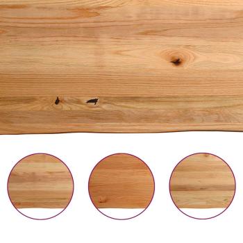 Tischplatte Hellbraun 280x120x4,2cm Massivholz Eiche Rechteckig
