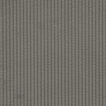 Chaiselongue mit Kissen Hellgrau Cordstoff
