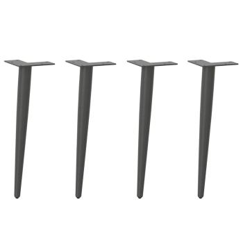ARDEBO.de - Couchtischbeine Konische Form 4 Stk. Anthrazit 42-43 cm Stahl