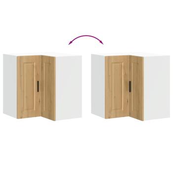 Küchen-Eckhängeschrank Porto Artisan-Eiche Holzwerkstoff