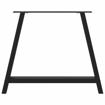 Couchtischbeine A-Form 2 Stk. Schwarz 100x(72-73) cm Stahl