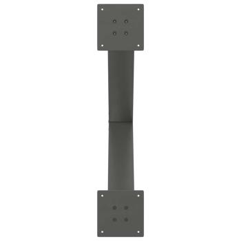 Esstischbeine X-Form 2 Stk. Anthrazit 80x(72-73) cm Stahl