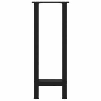 Couchtischbeine Schwarz 2 Stk. 38x(72-73) cm Stahl