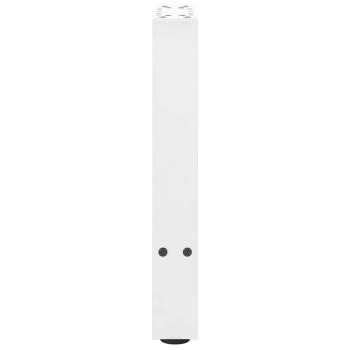 Couchtischbeine Weiß 2 Stk. 38x(42-43) cm Stahl