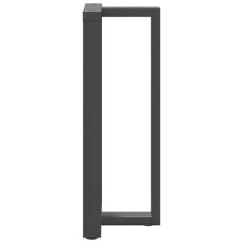 Bartischbeine T-Form 2 Stk. Anthrazit 40x35x(101-102) cm Stahl
