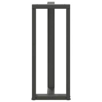 Bartischbeine T-Form 2 Stk. Anthrazit 40x35x(101-102) cm Stahl
