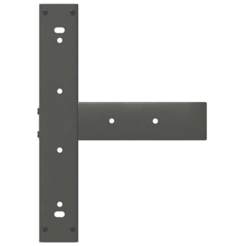 Bartischbeine T-Form 2 Stk. Anthrazit 40x35x(91-92) cm Stahl