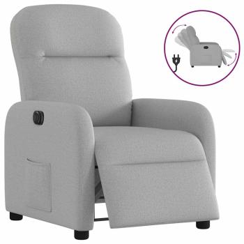 ARDEBO.de - Relaxsessel Elektrisch Wolkengrau Stoff