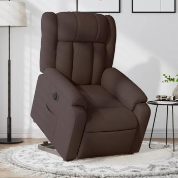 ARDEBO.de - Relaxsessel mit Aufstehhilfe Elektrisch Dunkelbraun Stoff