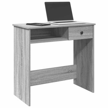 ARDEBO.de - Schreibtisch Grau Sonoma 80x40x75 cm Holzwerkstoff