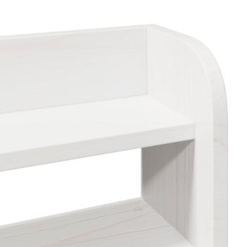 ARDEBO.de - Massivholzbett ohne Matratze Weiß 90x190 cm Kiefernholz