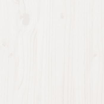 Massivholzbett ohne Matratze Weiß 100x200 cm Kiefernholz