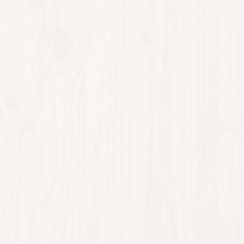 Massivholzbett ohne Matratze Weiß 120x190 cm Kiefernholz