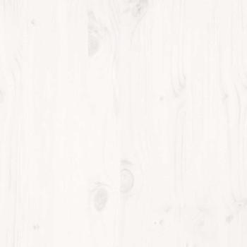 Massivholzbett ohne Matratze Weiß 140x190 cm Kiefernholz