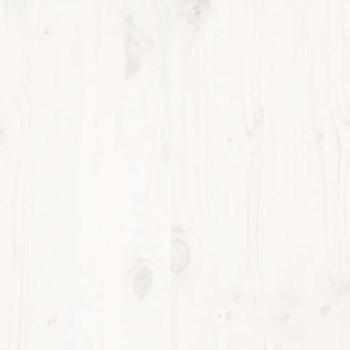 Massivholzbett ohne Matratze Weiß 140x190 cm Kiefernholz