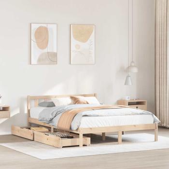 ARDEBO.de - Massivholzbett ohne Matratze 120x190 cm Kiefernholz