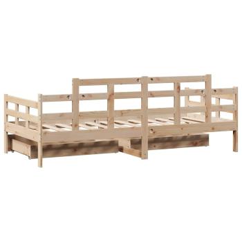 ARDEBO.de - Tagesbett mit Schubladen 90x190 cm Massivholz Kiefer