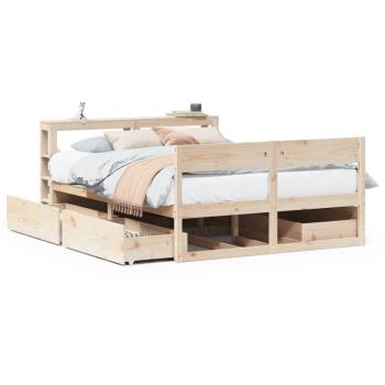 Massivholzbett ohne Matratze 140x200 cm Kiefernholz