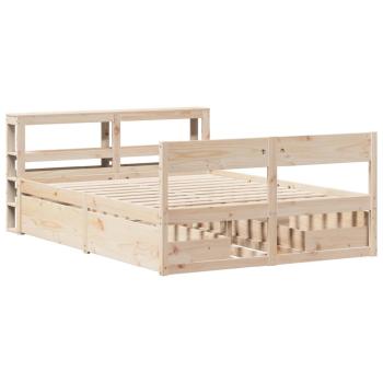 Massivholzbett ohne Matratze 140x200 cm Kiefernholz