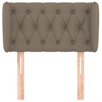 Kopfteil mit Ohren Taupe 83x23x78/88 cm Stoff